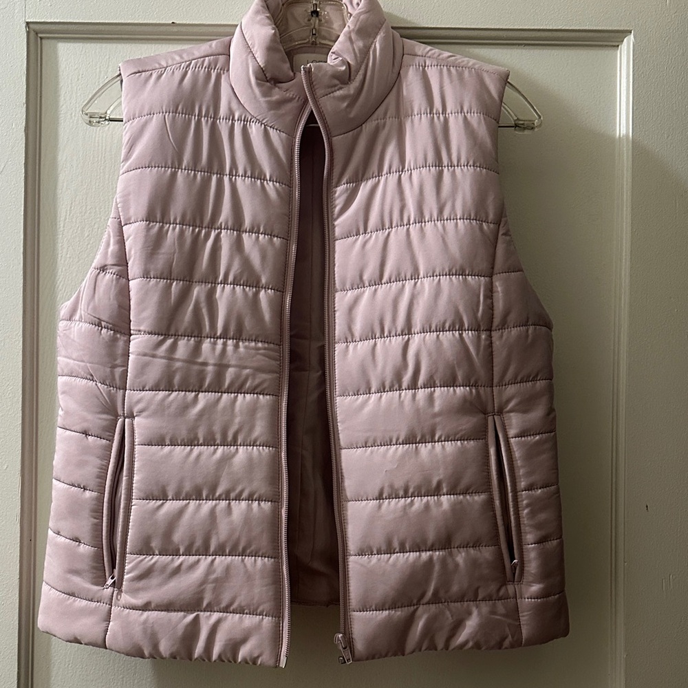LOFT Light Pink Puffer Vest